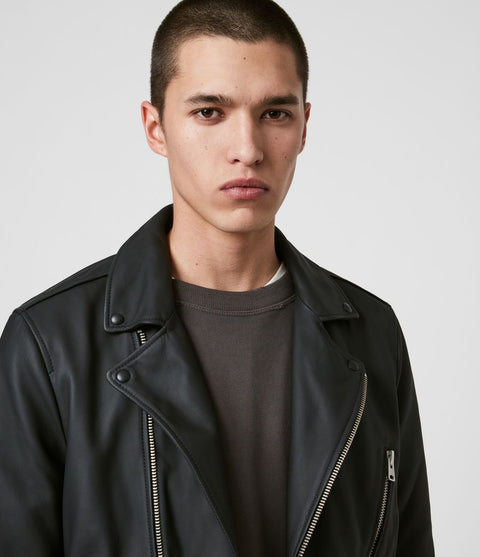 ALLSAINTS BLOC LEATHER BIKER JACKET