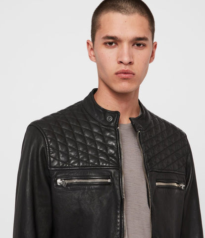 ALLSAINTS AMERSHAM LEATHER BIKER JACKET