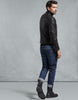 BELSTAFF SIDNEY LEATHER JACKET In Merino Shearling Black.
