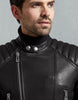 BELSTAFF SIDNEY LEATHER JACKET In Merino Shearling Black.
