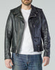 Schott NYC Natural Pebble Cowhide Motorcycle Leather Jacket (Black)