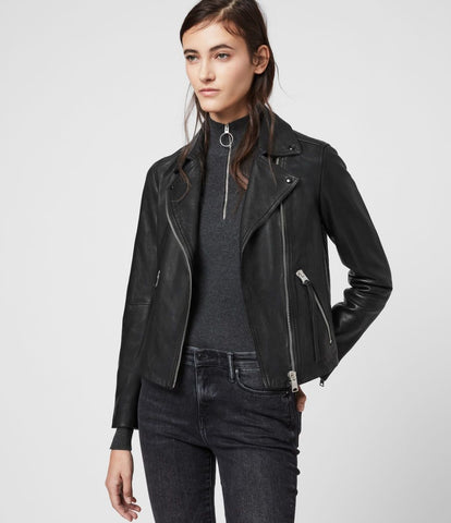 ALLSAINTS DALBY LEATHER BIKER JACKET