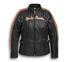 HARLEY DAVIDSON Women's Vanocker Waterproof H-D Triple Vent System Leather Jacket