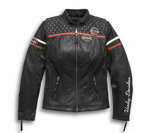 HARLEY DAVIDSON Women's Miss Enthusiast H-D® Triple Vent System™ Leather Jacket